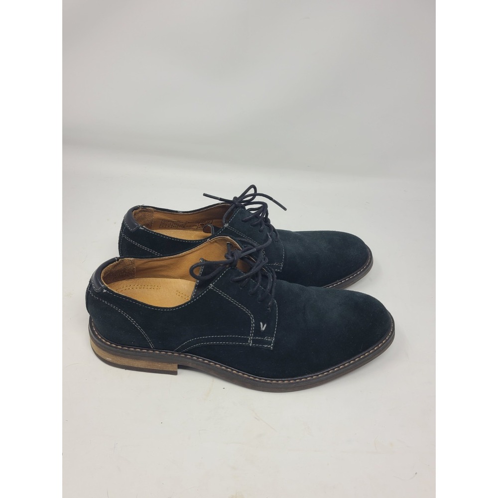 Vionic Graham Navy Blue Suede Oxford Men Dress Shoes Orthotic Comfort VSM021 S9